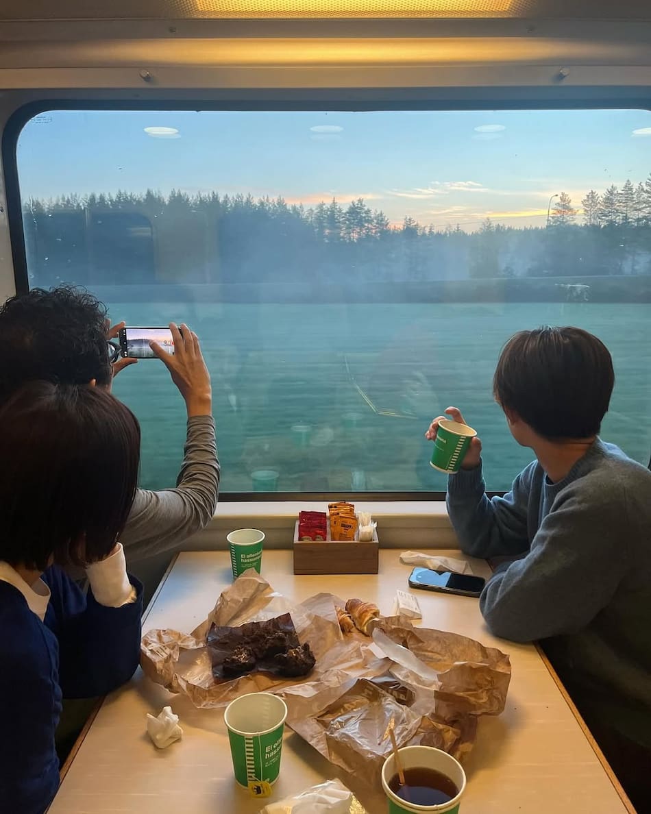 Santa Expreso, el tren que recorre Finlandia.