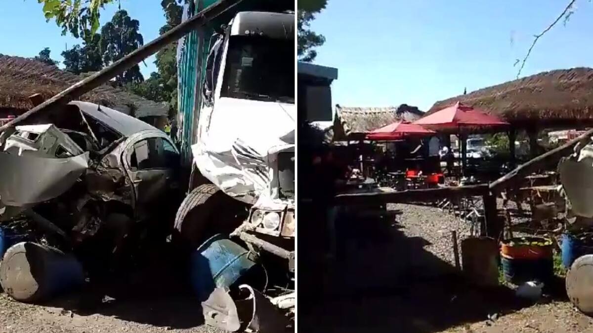 Accidente fatal en la Ruta 2. Foto: captura de video