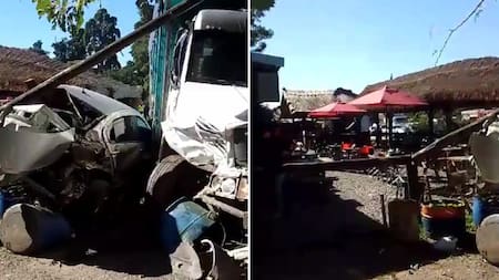 Accidente fatal en la Ruta 2. Foto: captura de video