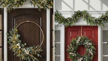 Navidad 2025: la tendencia que reemplaza a las coronas verdes y moños rojos en la puerta