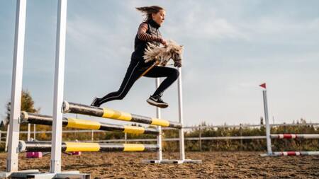 Equitación vegana. Foto Twitter @LaRazon_mx.