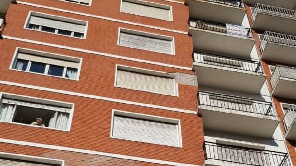 Edificio de Mar del Plata donde cayo mampostería