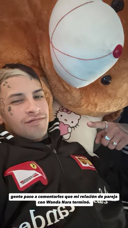 L-Gante confirmó su separación de Wanda Nara. Foto: Instagram.