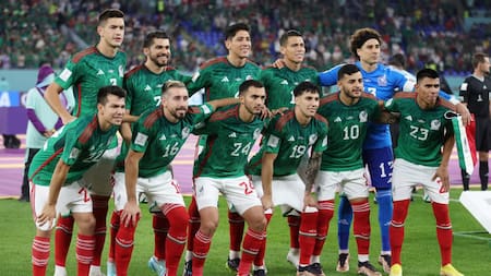 La formación de México vs. Polonia; Qatar 2022. Foto: Reuters.