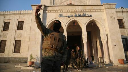 Tensión con rebeldes cerca de Damasco, en Siria. Foto: EFE