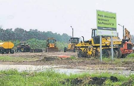 Canning arranca la obra para ensanchar la Ruta 58, tras tres años de demora