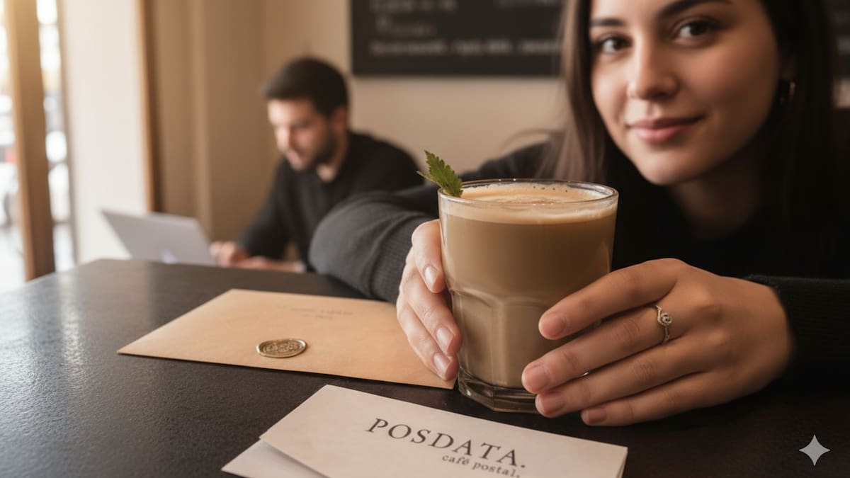 Nueva propuesta de café postal en Argentina.
