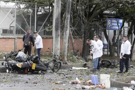 Atentado en Cali, Colombia. Foto: EFE.