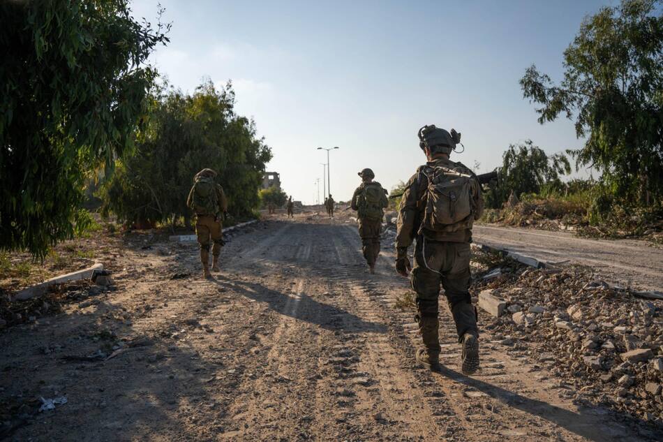 Soldados israelíes en la Franja de Gaza; guerra Israel-Hamás: Foto: X @idfonline