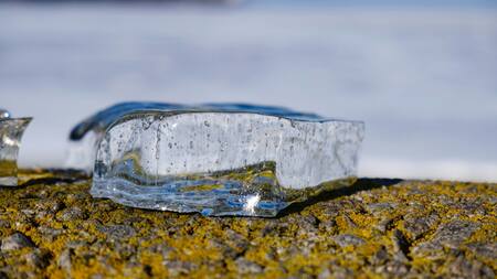 Hielo. Foto: Unsplash.