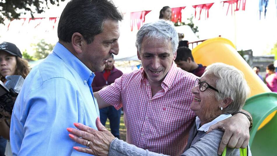 El candidato a diputado nacional por el Frente de Todos, Sergio Massa, visitó el partido bonaerense de Chascomús, NA