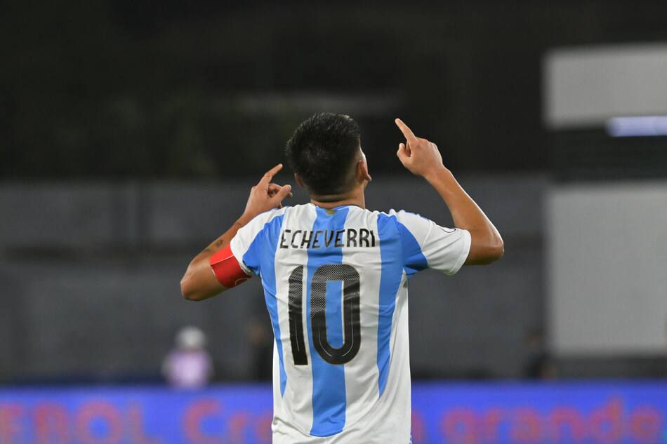 Diablito Echeverri, Selección Argentina Sub 20. Foto: X @Argentina