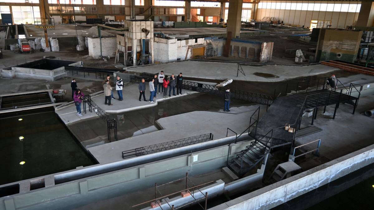 Construcción de la obra de la represa Jorge Cepernic en la provincia de Santa Cruz. Foto: Argentina.gob.ar