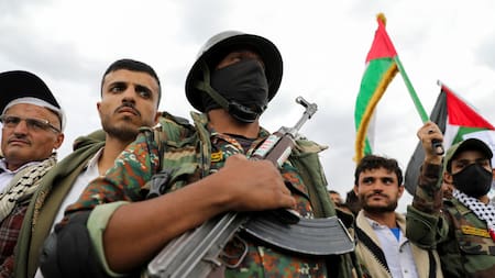 Los rebeldes hutíes del Yemen. Foto: Reuters/Khaled Abdullah.