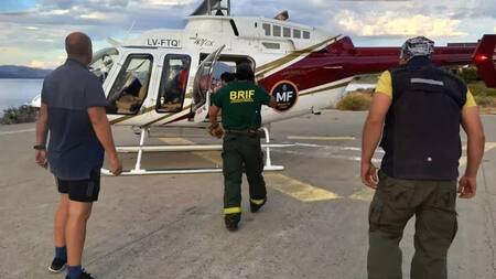 Rescatistas de la Comisión de Auxilio (CAX) del Club Andino Bariloche (CAB) y de Parques Nacionales. Foto: Infobae