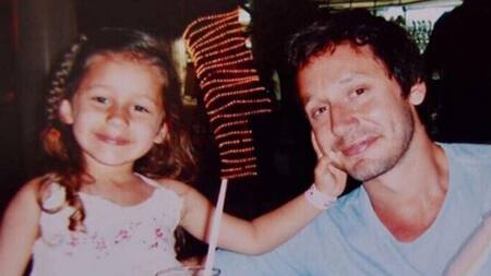 El actor suele compartir fotos y videos de la nena en sus redes sociales, foto NA