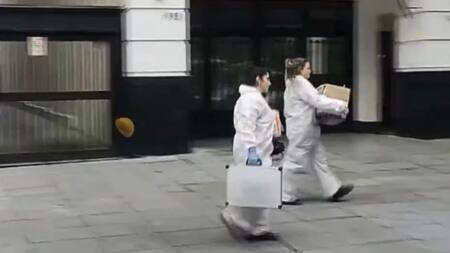 La Policía Científica trabajó en el lugar del crimen. Foto: NA.