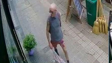 El falso "Indio" Solari que atemoriza a los comercios de La Plata. Foto: El Día.