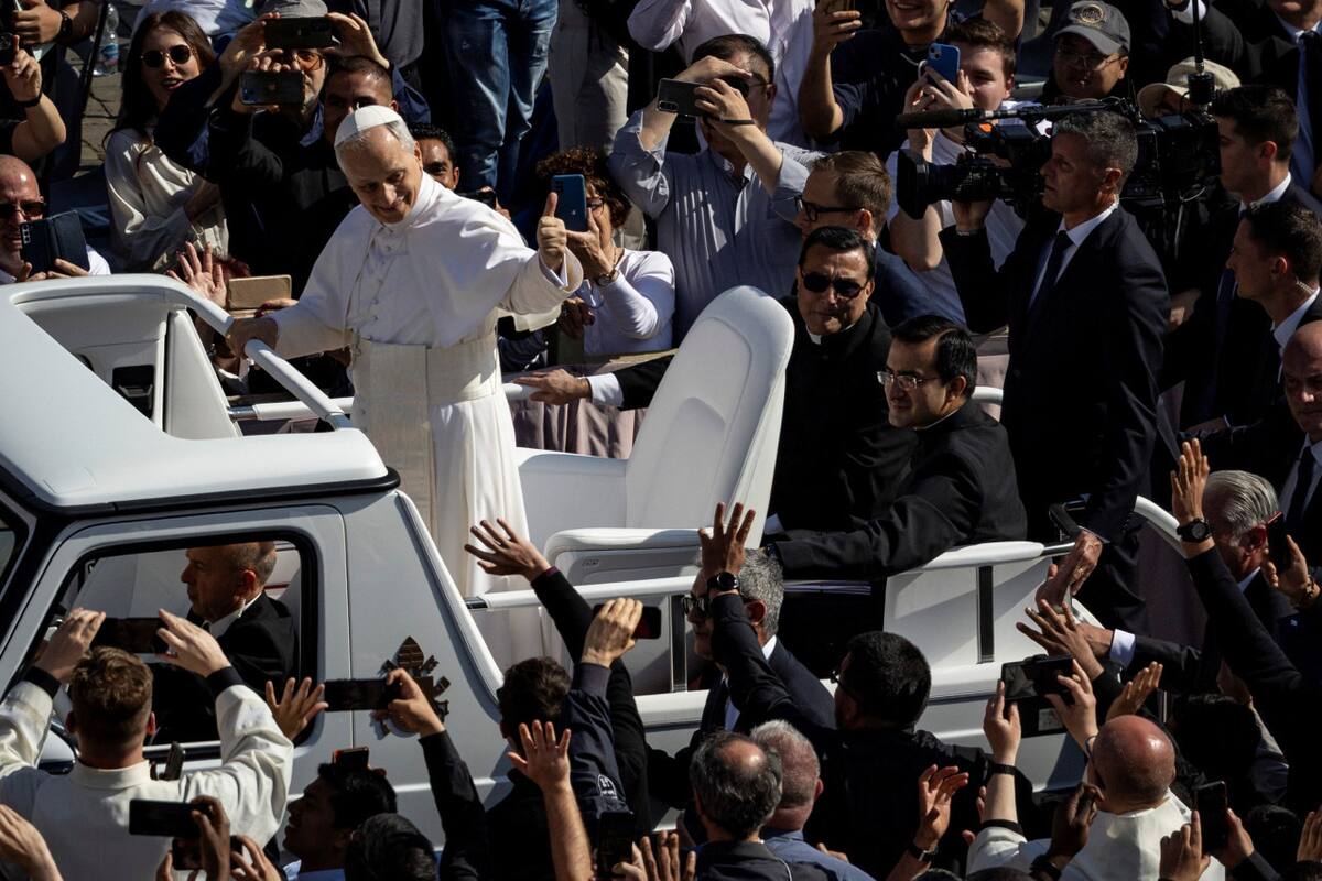 Entronización del Papa León XIV. Foto: Reuters/Eloisa Lopez.