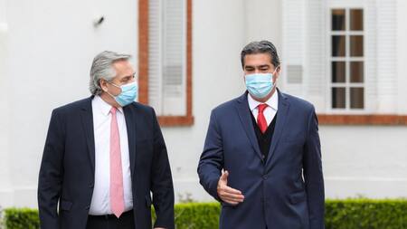 Alberto Fernández y Jorge Capitanich, anuncio oficial, Agencia NA