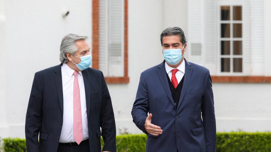 Alberto Fernández y Jorge Capitanich, anuncio oficial, Agencia NA