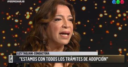 Lizy Tagliani muy cerca de convertirse en madre. Foto: captura Telefe.