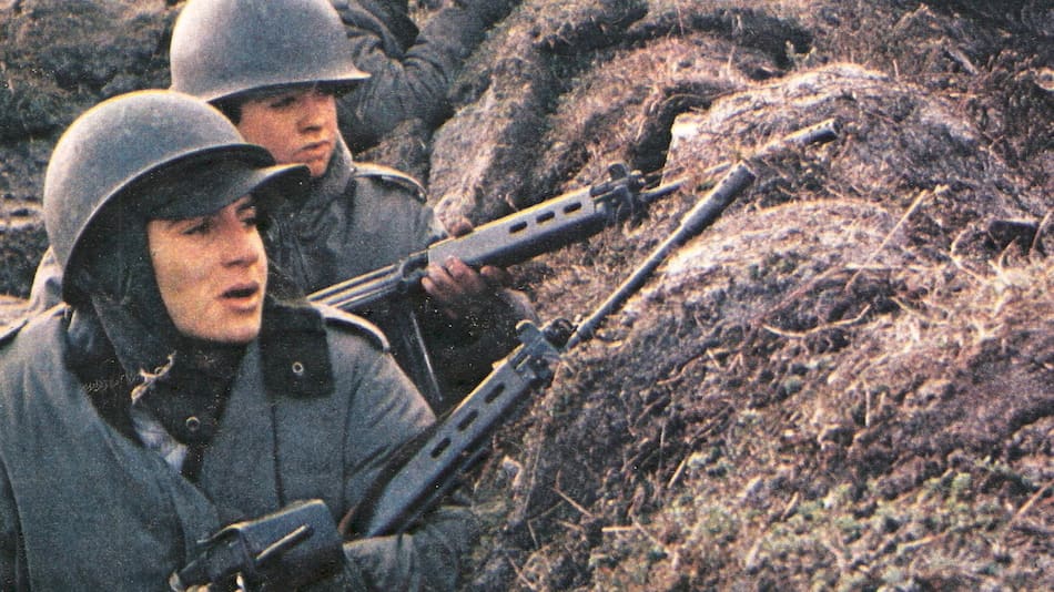 Soldados durante la guerra