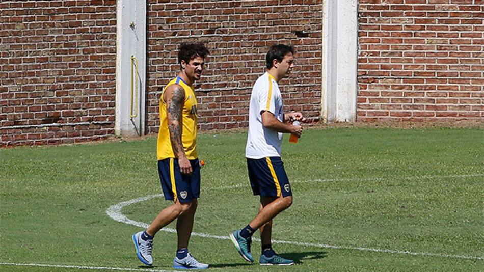 Daniel Osvaldo entrenando (NA)