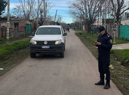 Operativo policial en Moreno Sur. Foto: prensa Policía