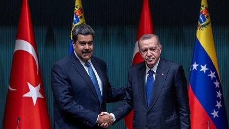 Erdogan y Maduro. Foto: Reuters.