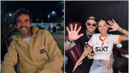 Nicolás Cabré, la China Suárez y Mauro Icardi. Fotos: Instagram.