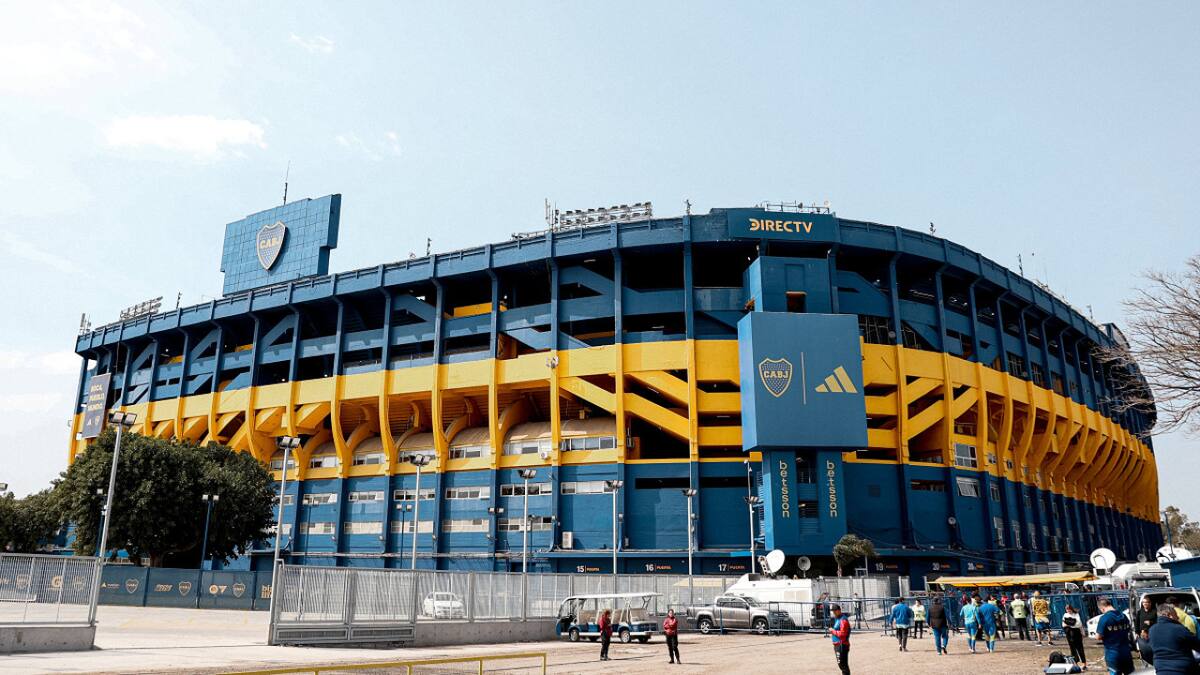 La Bombonera, lista para el Superclásico. Foto: X @BocaJrsOficial