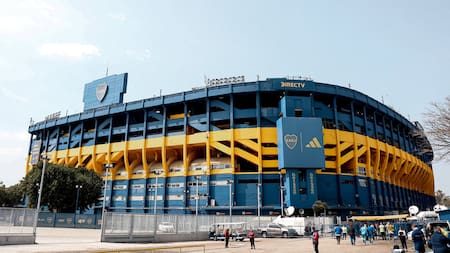 La Bombonera, lista para el Superclásico. Foto: X @BocaJrsOficial