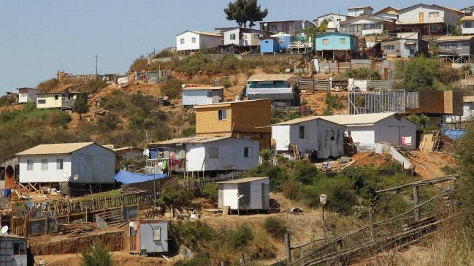 Toma de tierras en Chile.