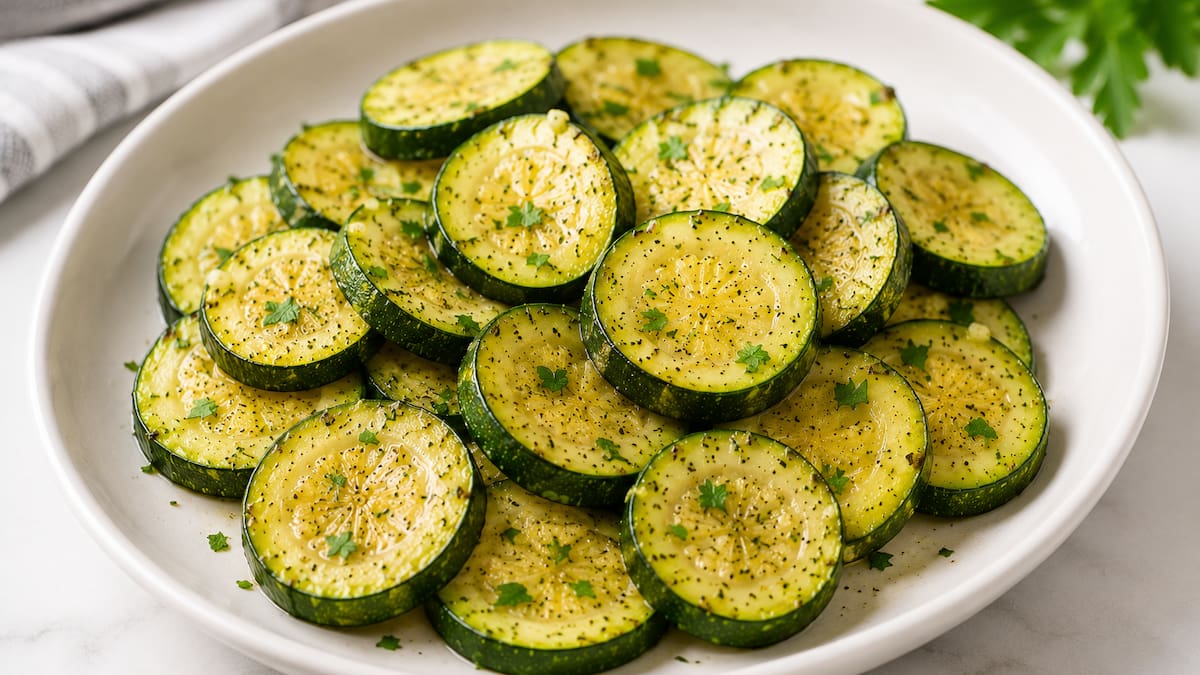 Los zucchinis al microondas es una opción ideal para consumir más verduras.