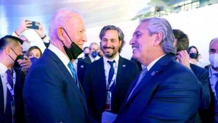 Joe Biden, Alberto Fernández, Santiago Cafiero, NA