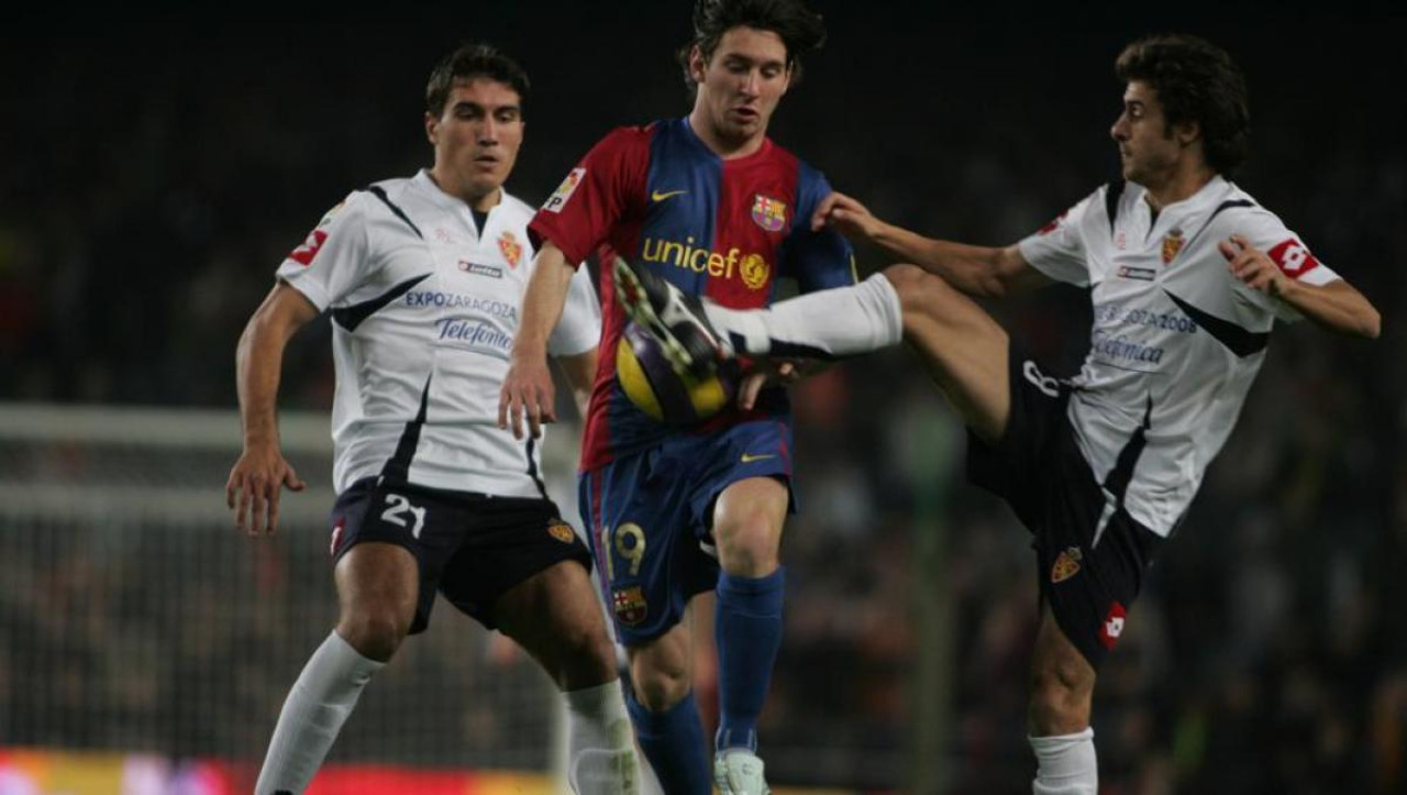 Aimar y Messi. Foto: Mundo Deportivo Pep Morata / Pep Morata