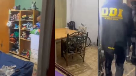 Asi es la casa donde asesinaron a las jovenes en Florencio Varela. Fuente: NA