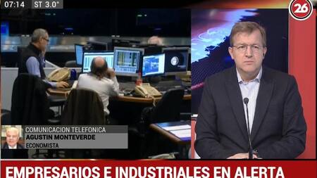 Agustín Monteverde, economista en El Pulso con Eduardo Serenellini (Canal 26)