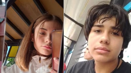 Paloma Gallardo (16) y Josué Salvatierra (14). Foto: Facebook / Alicia Pita.