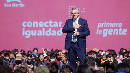 Alberto Fernández, presidente. Foto: NA.