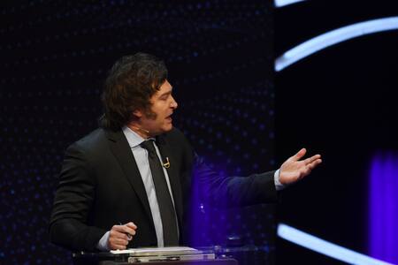 Javier Milei. Debate 2023. Foto: Télam.