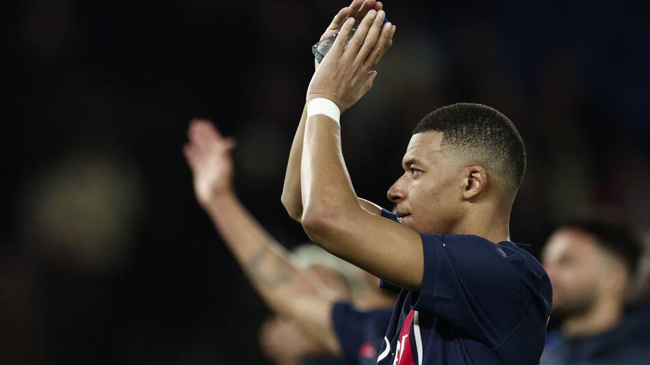 Kylian Mbappe en el PSG. Foto: REUTERS.