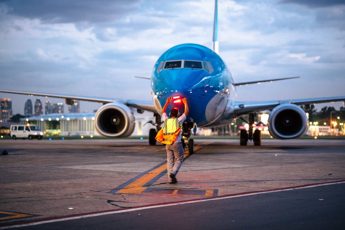 Aerolíneas Argentinas, avión. Foto: NA.
