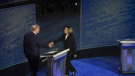 Debate presidencial Estados Unidos entre Donald Trump y Kamala Harris. Foto: EFE