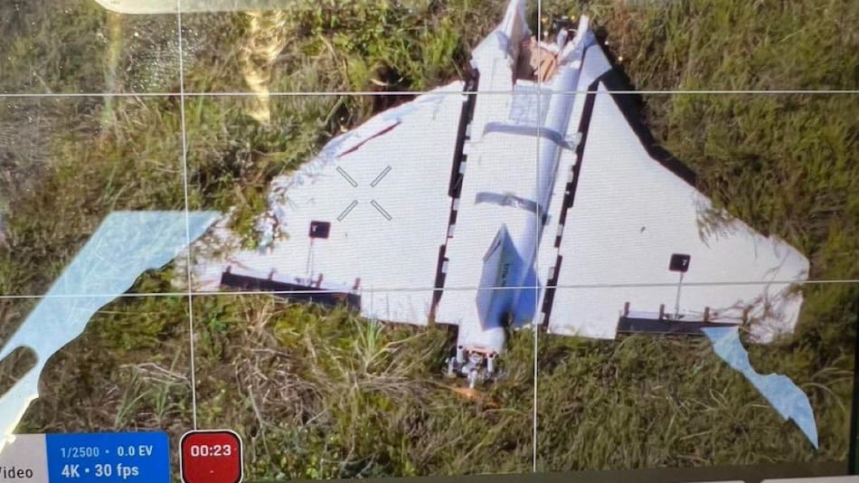 El dron ruso hallado en Lituania.