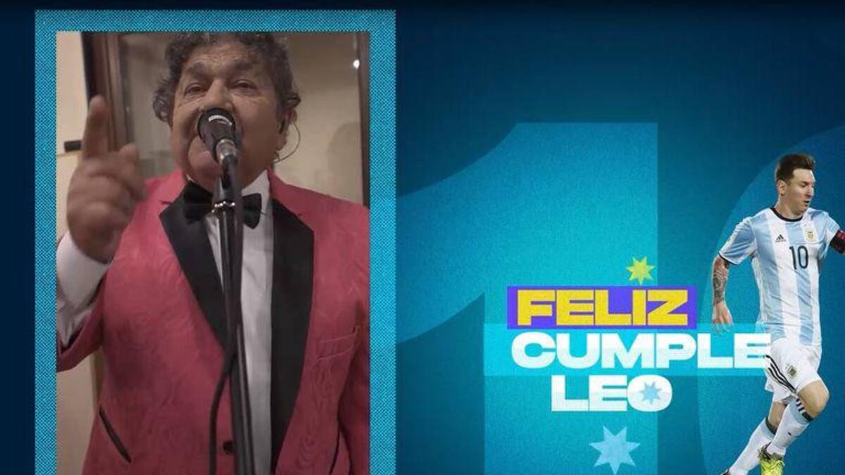 Homenaje de Los Palmeras a Messi en su cumpleaños