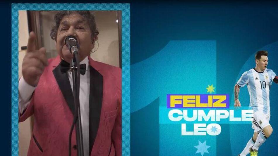 Homenaje de Los Palmeras a Messi en su cumpleaños