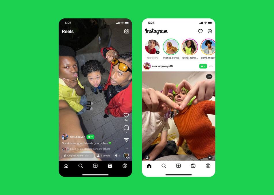 Fotos y Reels para mejores amigos. Foto: X/ @instagram