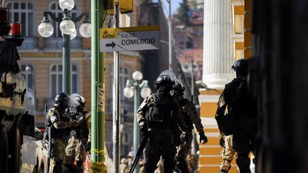 Intento de golpe de Estado en Bolivia. Foto: EFE.